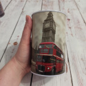 Puszka WELCOME TO LONDON - skarbonka 13x8 cm NOWA - autobus, Big Ben, budka