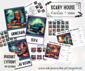 SCARY HOUSE meble i pomieszczenia - do druku + gry i wersja online