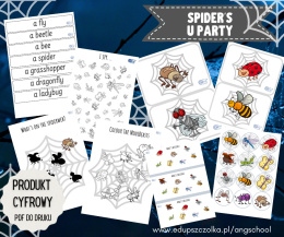 Spider's Party zestaw materiałów pdf wersja angielska