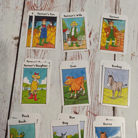 FARMYARD DONKEY - card game Piotruś