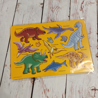 Kids Stencils - Dinosaurs - 2 szablony do odrysowywania