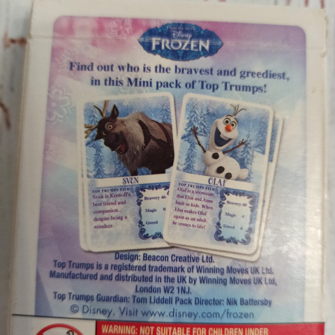 TOP TRUMPS FROZEN Kraina Lodu po angielsku - Who's the most magical?