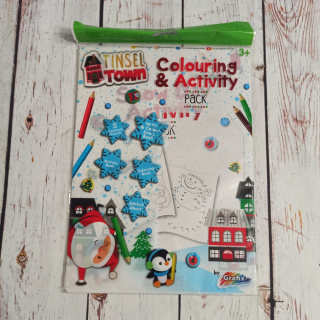 Colouring and Activity Pack Christmas/Winter - naklejki, kolorowanki, łamigłówki NOWA