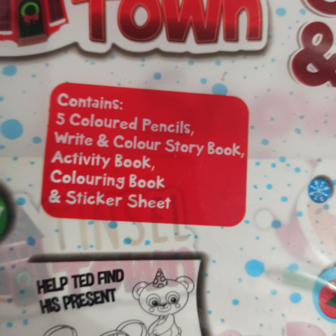 Colouring and Activity Pack Christmas/Winter - naklejki, kolorowanki, łamigłówki NOWA