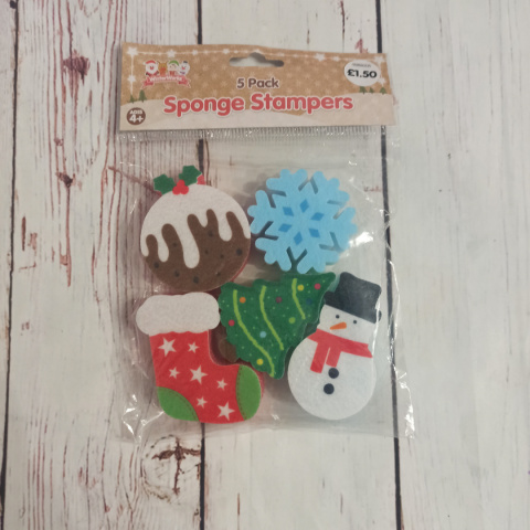 Christmas Sponge Stampers - gąbkowe stempelki