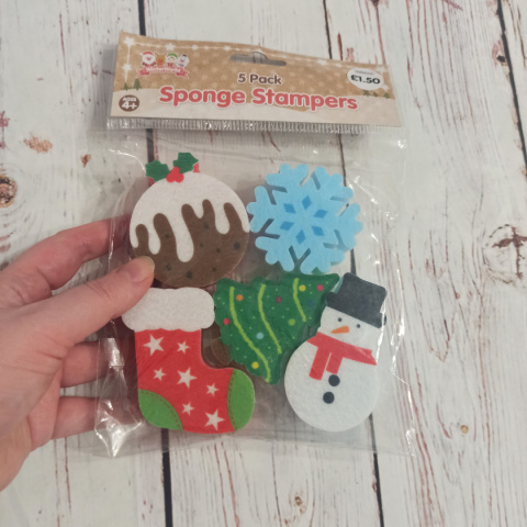 Christmas Sponge Stampers - gąbkowe stempelki