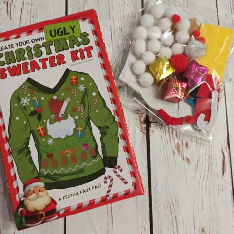 Ugly Christmas Sweater Kit - zestaw do ozdabiania świątecznego swetra NOWY