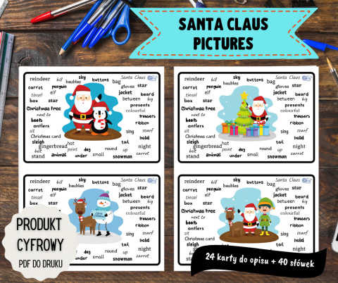 Zestaw 15 - Santa Claus Pictures wersja angielska PDF