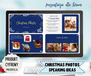 CHRISTMAS PHOTOS - Speaking Ideas - prezentacja dla liceum w pliku PDF i online