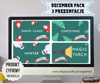 DECEMBER PACK - zestaw 3 prezentacji interaktywnych, PDF, Power Point