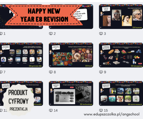 E8 REVISION - HAPPY NEW YEAR - prezentacja PDF