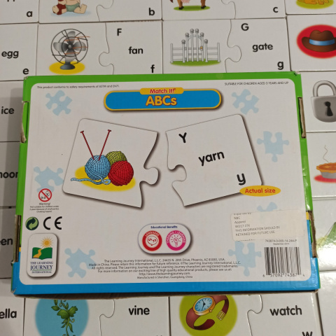 Match It ABCs - puzzle, układanki