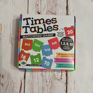 Times Tables dwustronne układanki do nauki mnożenia