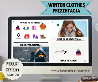 WINTER CLOTHES - prezentacja PDF + interaktywne gry