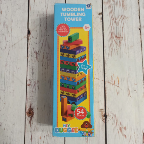 Hey Duggee Wooden Tumbling Tower - JENGA ze zwierzętami