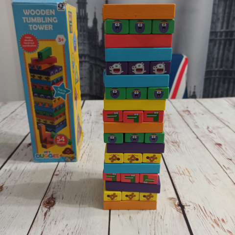 Hey Duggee Wooden Tumbling Tower - JENGA ze zwierzętami