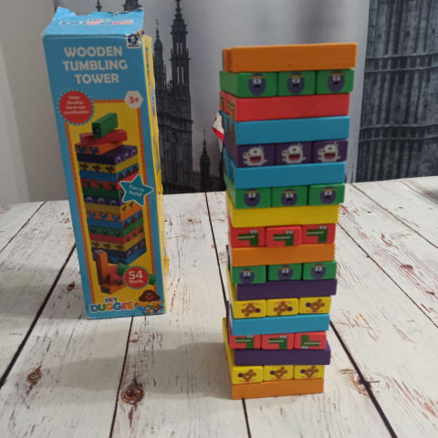 Hey Duggee Wooden Tumbling Tower - JENGA ze zwierzętami