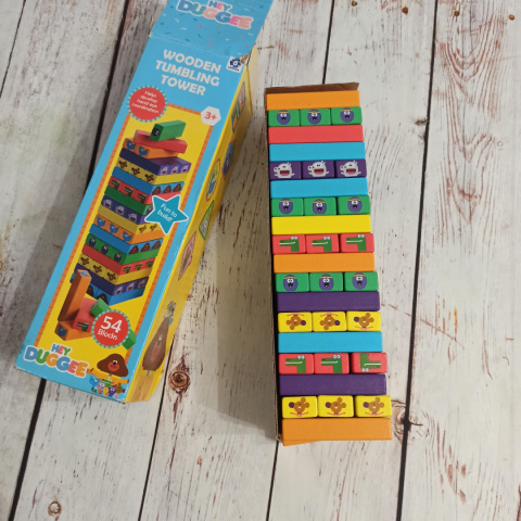 Hey Duggee Wooden Tumbling Tower - JENGA ze zwierzętami