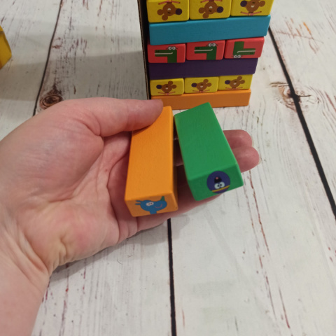 Hey Duggee Wooden Tumbling Tower - JENGA ze zwierzętami