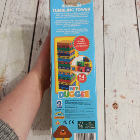 Hey Duggee Wooden Tumbling Tower - JENGA ze zwierzętami