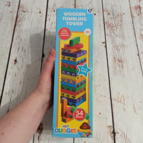 Hey Duggee Wooden Tumbling Tower - JENGA ze zwierzętami