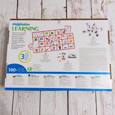 Imagination Learning 3in1 - Alphabet Learning Pack: puzzle XL, bingo, flashcards