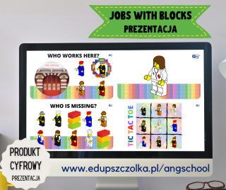 JOBS WITH BLOCKS - prezentacja na zajęcia języka angielskiego pdf pptx