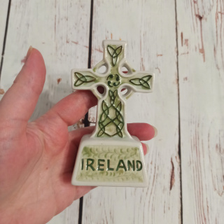 Irlandzki Krzyż Celtycki ceramiczny