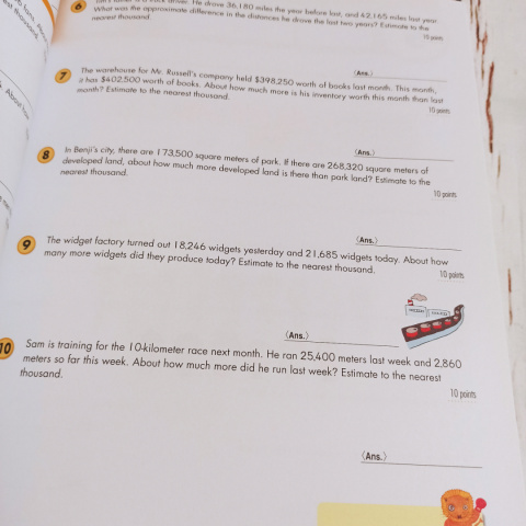 Word Problems - Grade 5 - tekstowe zadania matematyczne