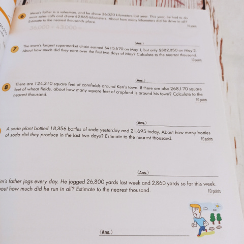 Word Problems - Grade 5 - tekstowe zadania matematyczne