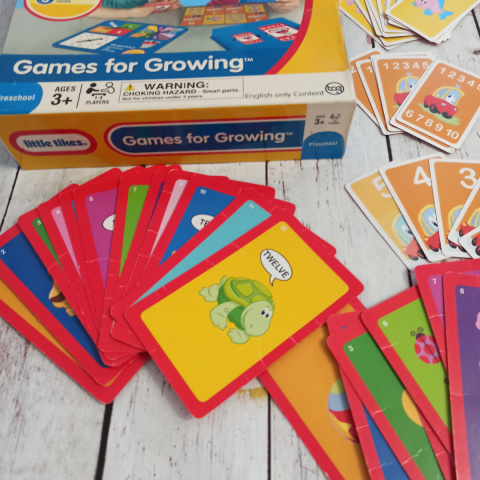 Counting Games for Growing - gra z kartami do losowania - liczenie po angielsku