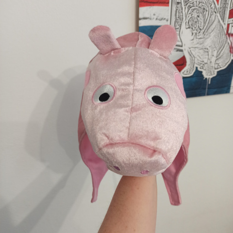 Peppa Pig - pluszowa czapka na głowę, przebranie