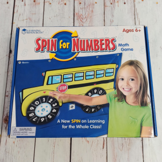 Learning Resources Spin for Numbers Wheel Game - mata 70x63 cm