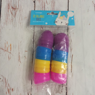 Zestaw 12 zamykanych jajek w 4 kolorach NOWE