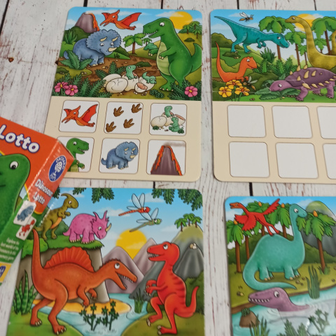 Dinosaur Lotto - Orchard Toys - opis obrazka Dinosaur Lotto - Orchard Toys - opis obrazka