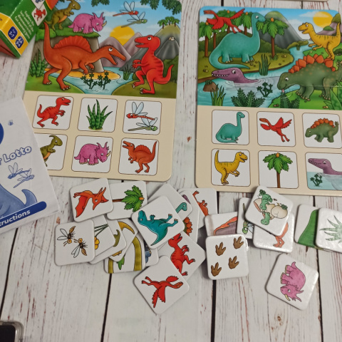 Dinosaur Lotto - Orchard Toys - opis obrazka Dinosaur Lotto - Orchard Toys - opis obrazka