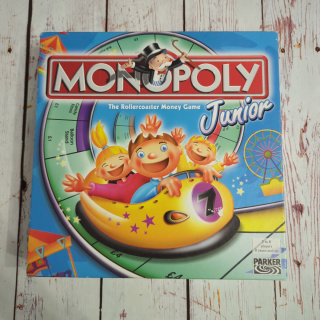 Gra Monopoly JUNIOR po angielsku - miejsca w wesołym miasteczku