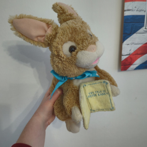 Interaktywny Królik Pluszowy opowiadający bajkę The Tale of Peter Rabbit - mówi po angielsku i się porusza Interaktywny Królik Pluszowy opowiadający bajkę The Tale of Peter Rabbit - mówi po angielsku i się porusza