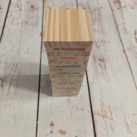 Jenga z hasłami po bokach NOWA Jenga z hasłami po bokach NOWA