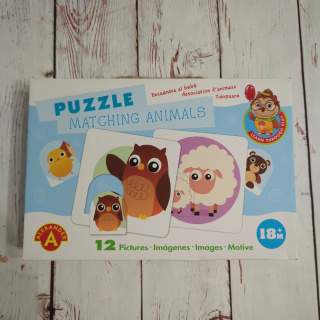 Matching Animals - zwierzęta i ich dzieci - 12 zwierząt