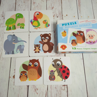 Matching Animals - zwierzęta i ich dzieci - 12 zwierząt