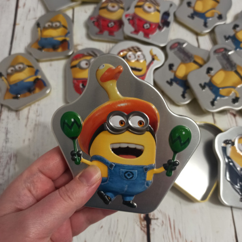 Zestaw 18 mini puszek MINIONKI - na zajęcia, do chowania obrazków Zestaw 18 mini puszek MINIONKI - na zajęcia, do chowania obrazków