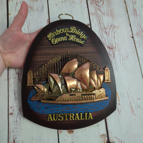 Australia - SYDNEY Harbour Bridge, Opera House - Obrazek 3D na drewnie, do powieszenia na ścianie Australia - SYDNEY Harbour Bridge, Opera House - Obrazek 3D na drewnie, do powieszenia na ścianie