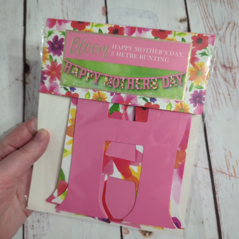 Girlanda, napis HAPPY MOTHERS DAY 3 metry NOWA Girlanda, napis HAPPY MOTHERS DAY 3 metry NOWA