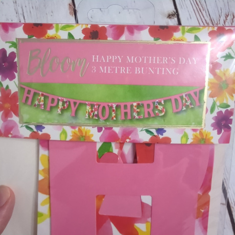 Girlanda, napis HAPPY MOTHERS DAY 3 metry NOWA Girlanda, napis HAPPY MOTHERS DAY 3 metry NOWA