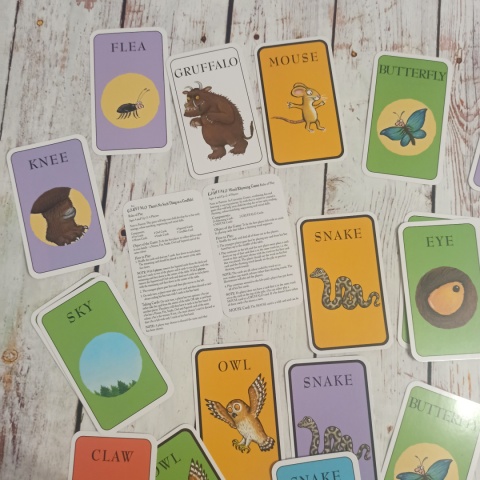 Gra Gruffalo Word Rhyming Game and more - dwie gry z postaciami lub częściami ciała Gruffalo