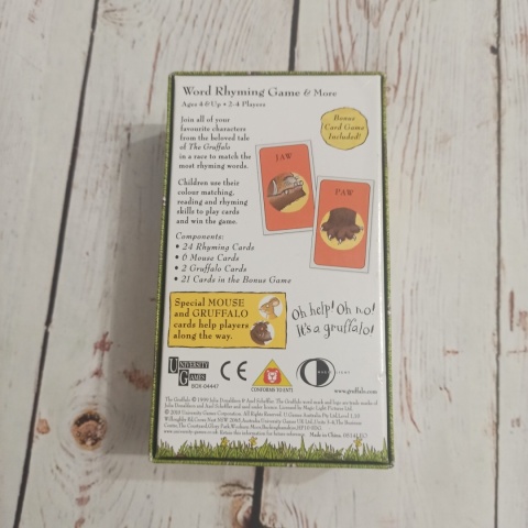 Gra Gruffalo Word Rhyming Game and more - dwie gry z postaciami lub częściami ciała Gruffalo