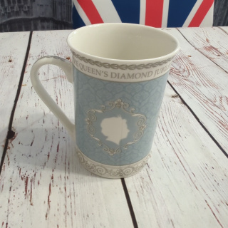 KUBEK Queen's Diamond Jubilee PORCELANA - jak NOWY