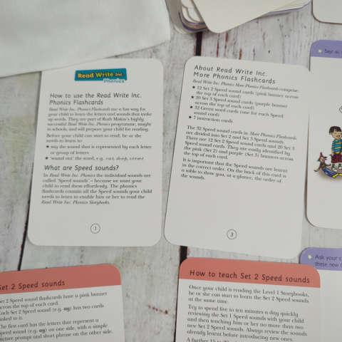 Karty do nauki czytania po angielsku Phonics Flashcards w woreczku Karty do nauki czytania po angielsku Phonics Flashcards w woreczku