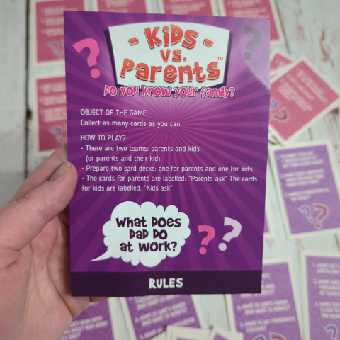 Kids vs. Parents - uniwersalne pytania na speaking dla każdego Kids vs. Parents - uniwersalne pytania na speaking dla każdego